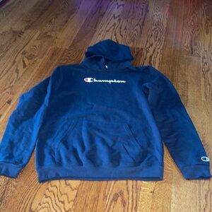 Champion navy hoodie YXL